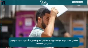 طقس الغد: حرارة مرتفعة ورطوبة متزايدة مع ظهور الشبورة.. كيف سيكون الحال في القاهرة؟